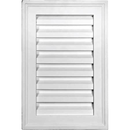 Ekena Millwork Vertical Urethane Gable Vent Louver, Non-Functional, 12"W x 16"H GVVE12X16D